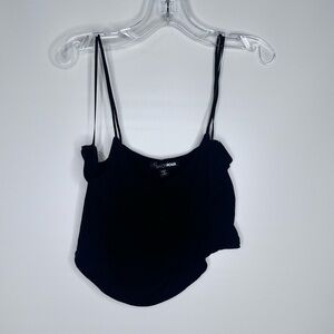 Fashion Nova Black Cropped Tank Top S